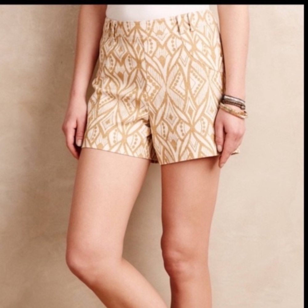Anthropologie boho print shorts 6